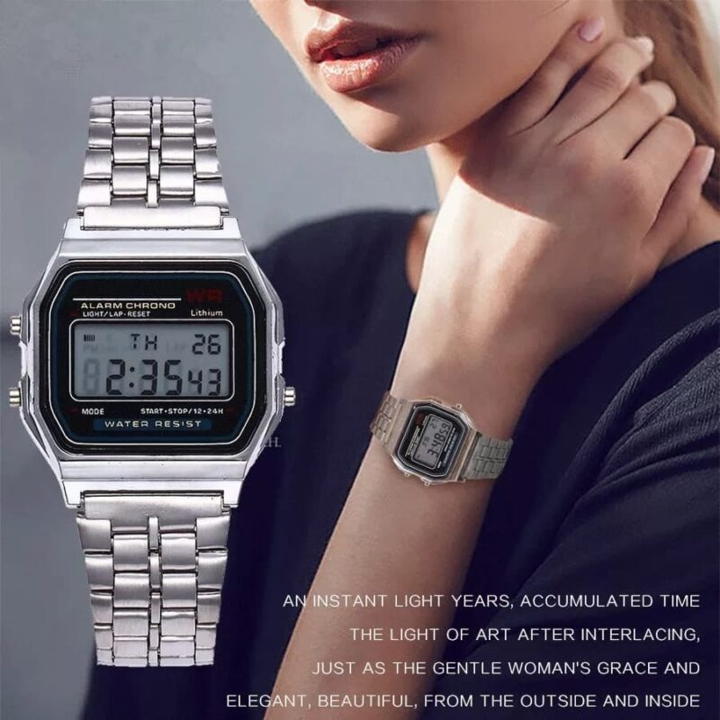 Reloj digital retro