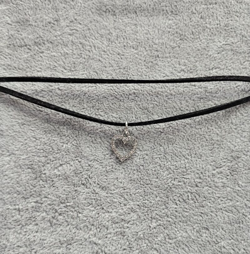 Choker corazon brillante