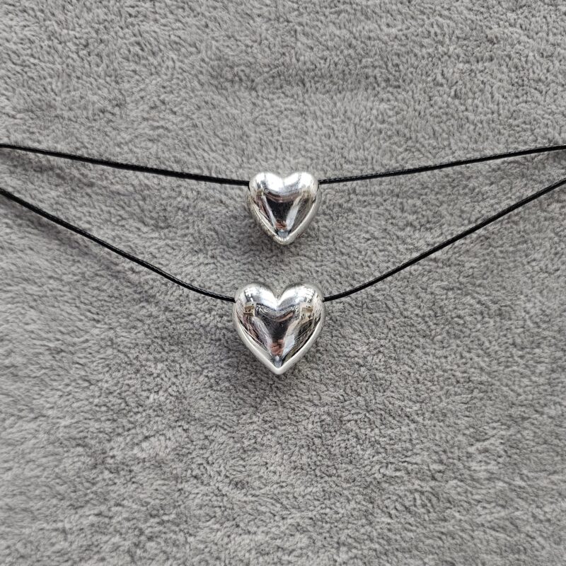 Choker doble corazon