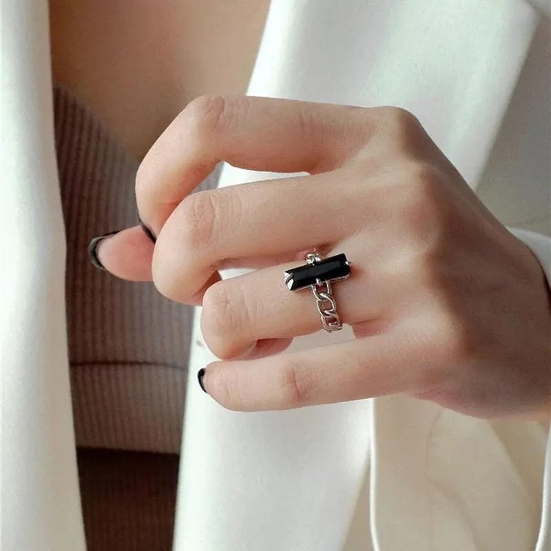 Anillo Piedra negra