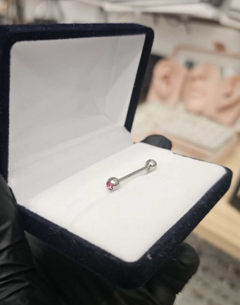 Piercing con detalle Rosa