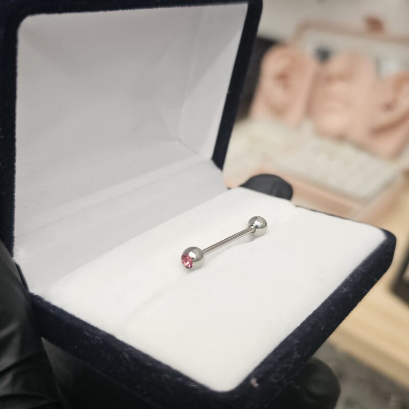 Piercing con detalle Rosa