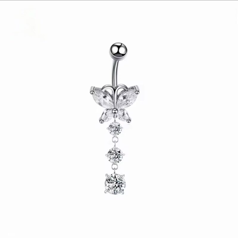 Piercing Mariposa y colgantes